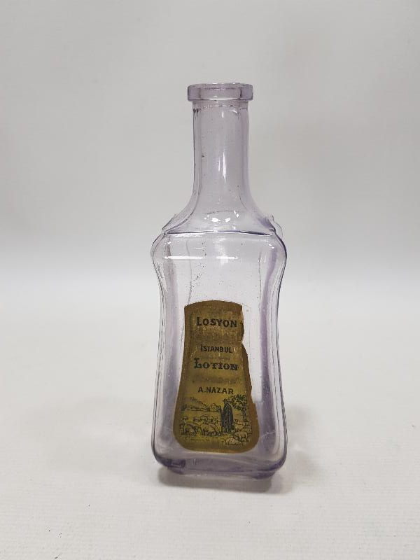 CUMHURİYET İLK DÖNEM TCHOBAN KOLONYA ŞİŞESİ 