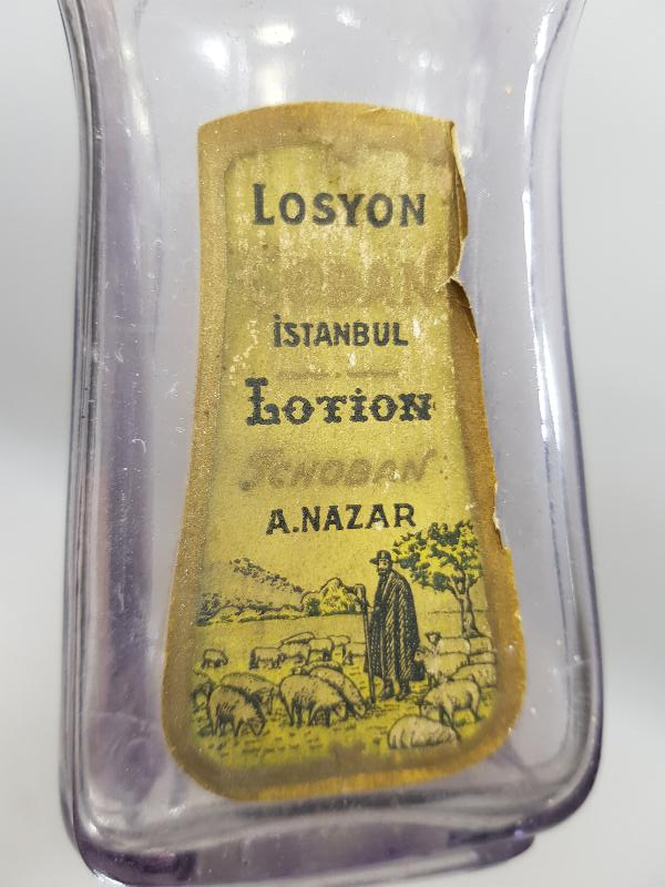 CUMHURİYET İLK DÖNEM TCHOBAN KOLONYA ŞİŞESİ 