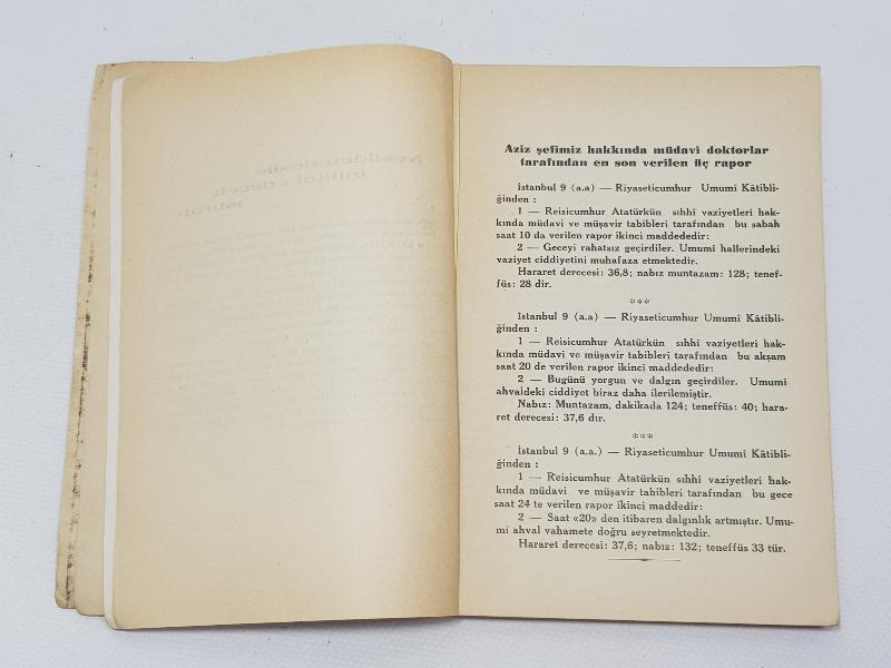 NADİR KİTAP: EN BÜYÜK KAYBIMIZ 10 İKİNCİTEŞRİN 1938