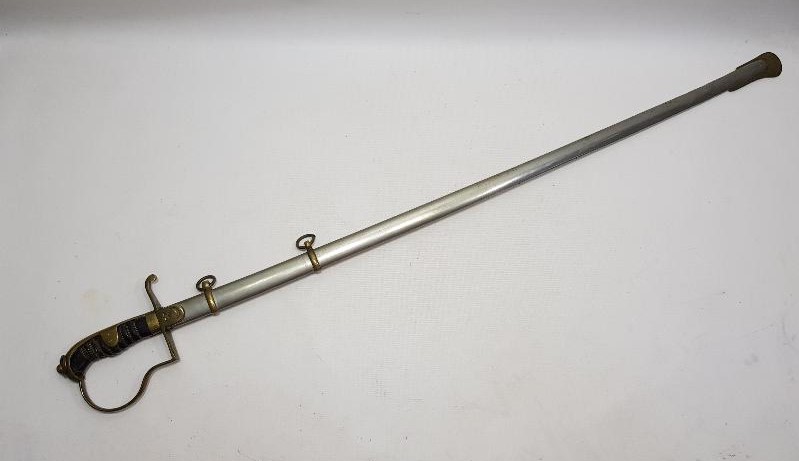 OSMANLI DÖNEMİ ÇOK NADİR TÜRK USTA DAMGALI SUBAY KILICI - İLK KEZ GÖRÜLMEKTEDİR.