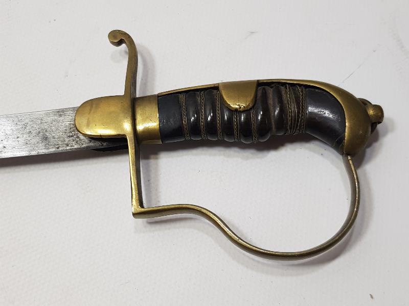 OSMANLI DÖNEMİ ÇOK NADİR TÜRK USTA DAMGALI SUBAY KILICI - İLK KEZ GÖRÜLMEKTEDİR.