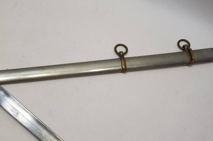 OSMANLI DÖNEMİ ÇOK NADİR TÜRK USTA DAMGALI SUBAY KILICI - İLK KEZ GÖRÜLMEKTEDİR.