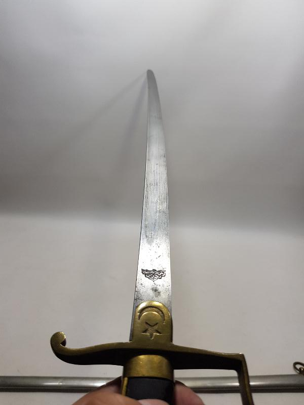 OSMANLI DÖNEMİ ÇOK NADİR TÜRK USTA DAMGALI SUBAY KILICI - İLK KEZ GÖRÜLMEKTEDİR.