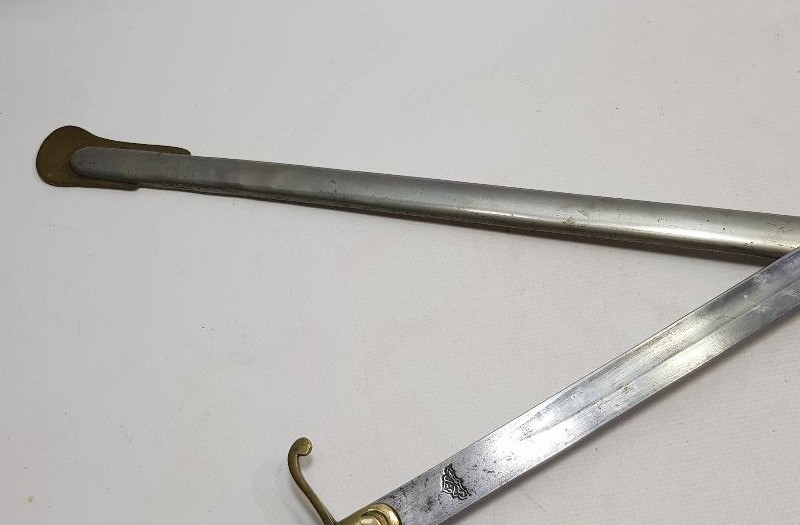 OSMANLI DÖNEMİ ÇOK NADİR TÜRK USTA DAMGALI SUBAY KILICI - İLK KEZ GÖRÜLMEKTEDİR.