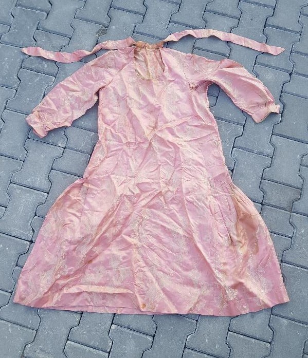 OSMANLI DÖNEMİ İPEK ELMASİYE NİŞAN ELBİSESİ