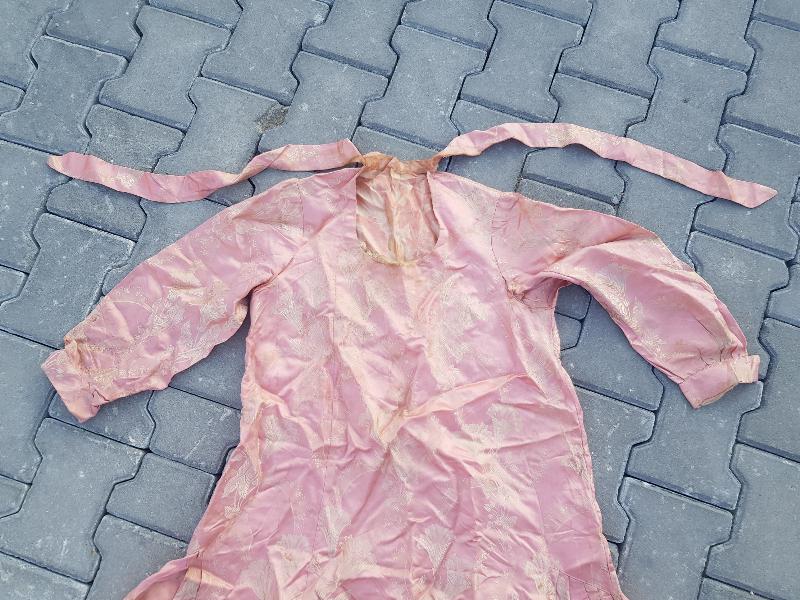 OSMANLI DÖNEMİ İPEK ELMASİYE NİŞAN ELBİSESİ