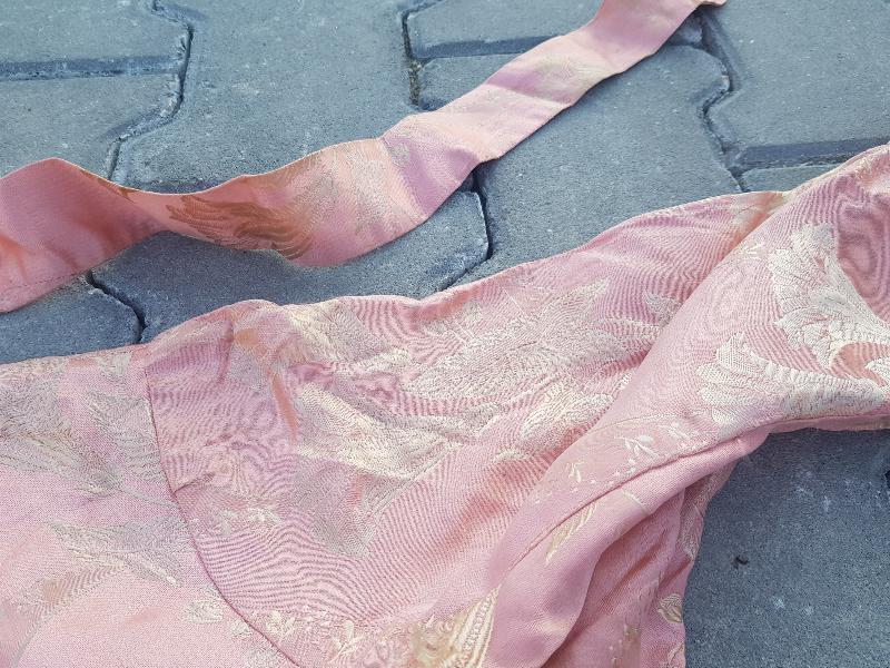 OSMANLI DÖNEMİ İPEK ELMASİYE NİŞAN ELBİSESİ