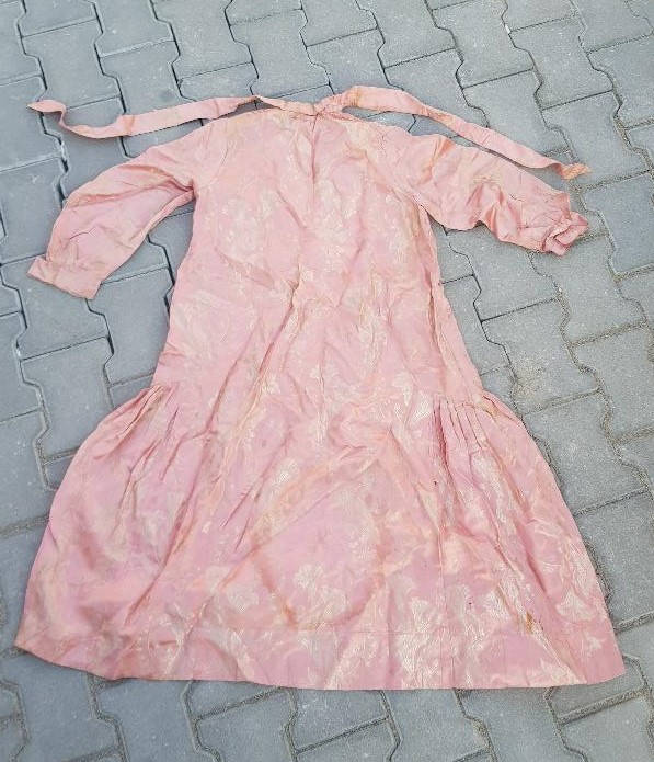 OSMANLI DÖNEMİ İPEK ELMASİYE NİŞAN ELBİSESİ