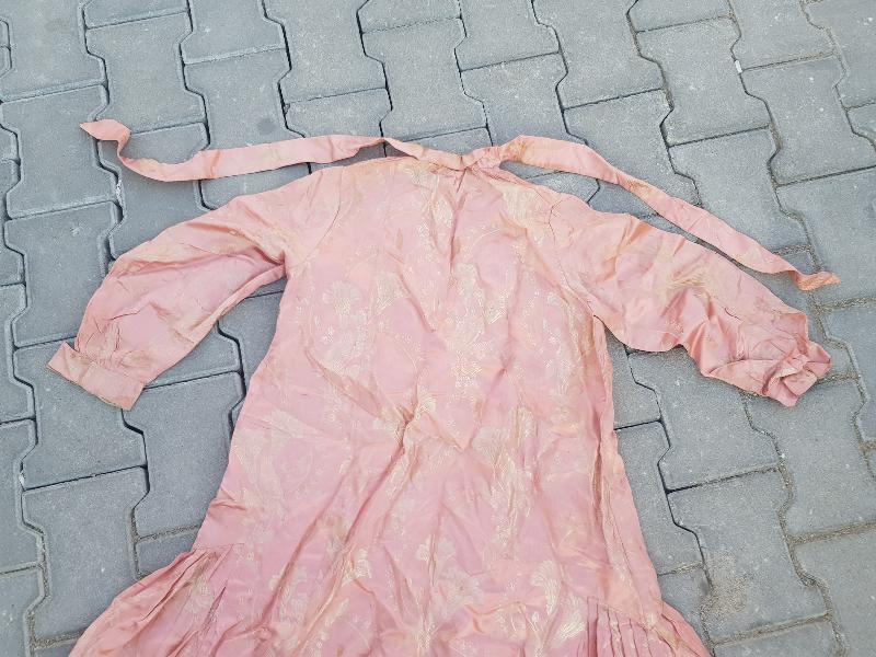 OSMANLI DÖNEMİ İPEK ELMASİYE NİŞAN ELBİSESİ