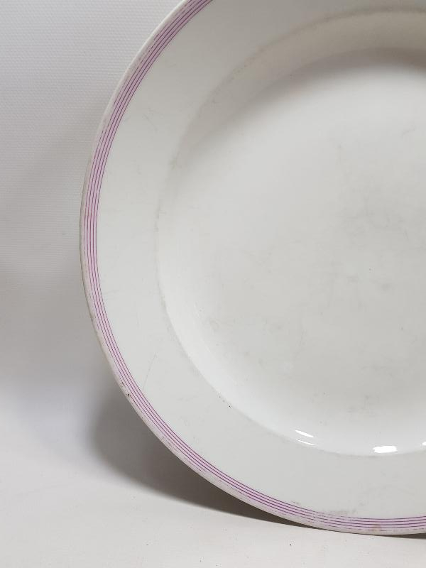 OSMANLI DÖNEMİ İZMİR'DE BİR OTELE AİT DEV BOY PORSELEN TABAK