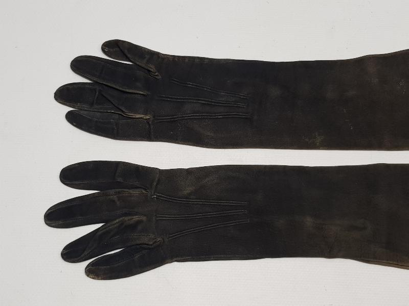 OSMANLI DÖNEMİ LEVANTEN İŞİ NUBUK DERİ BAYAN ELDİVENİ