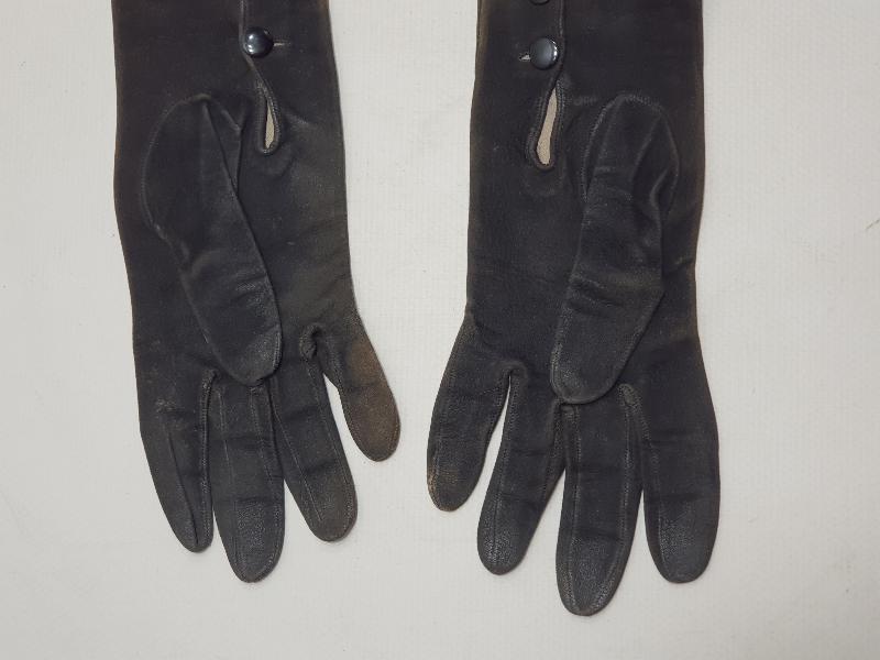 OSMANLI DÖNEMİ LEVANTEN İŞİ NUBUK DERİ BAYAN ELDİVENİ