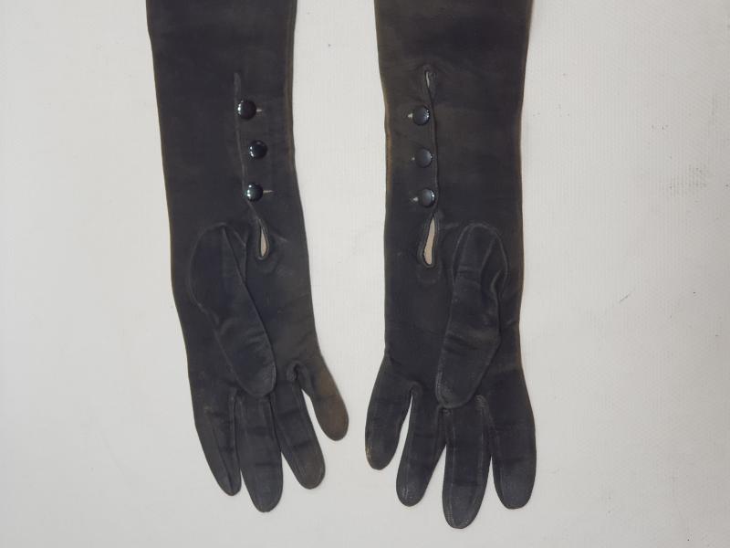 OSMANLI DÖNEMİ LEVANTEN İŞİ NUBUK DERİ BAYAN ELDİVENİ