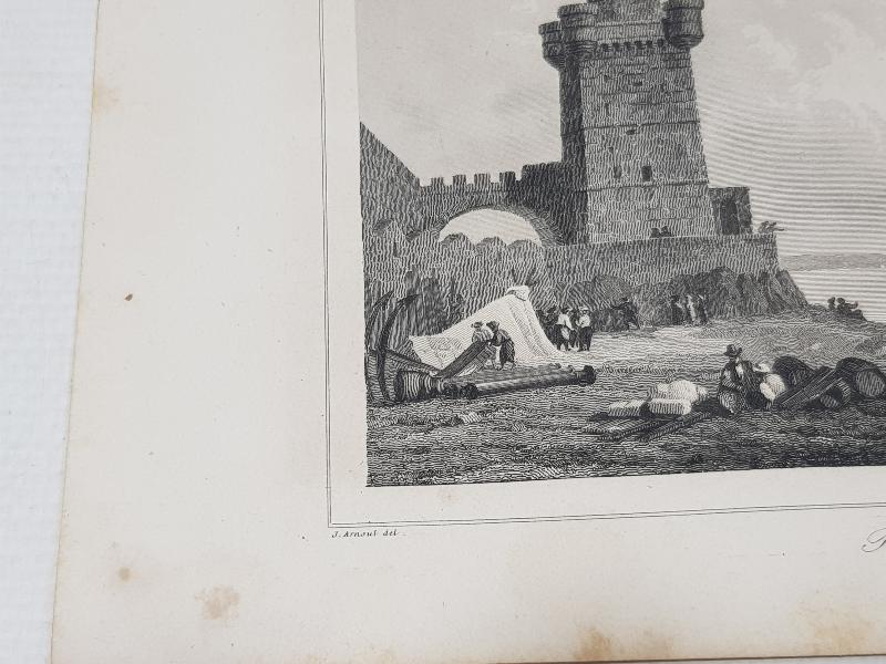 OSMANLI DÖNEMİ RODOS KALESİ GRAVÜRÜ