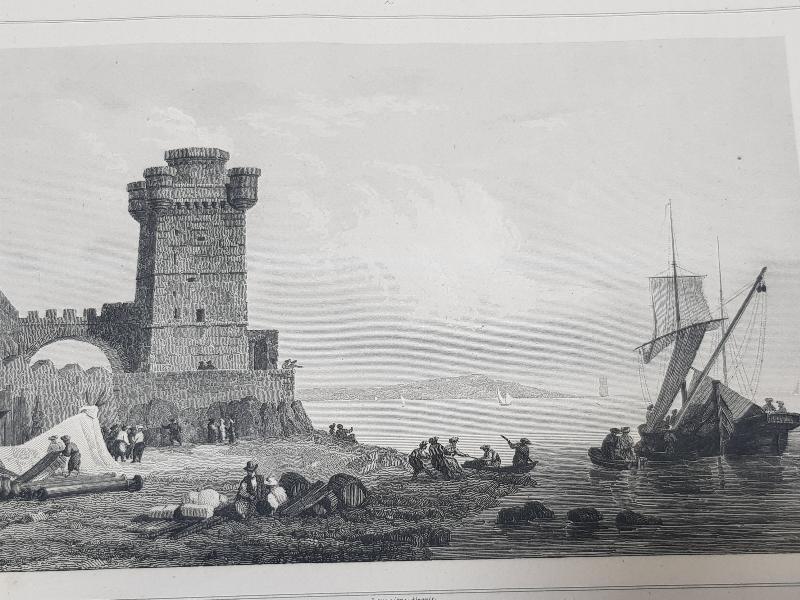 OSMANLI DÖNEMİ RODOS KALESİ GRAVÜRÜ