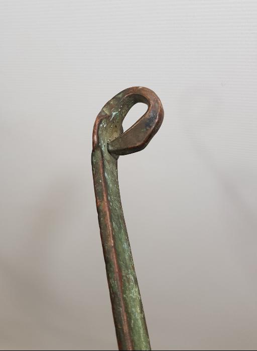 OSMANLI DÖNEMİ YILAN BAŞI FORMLU BAKIR KEVGİR