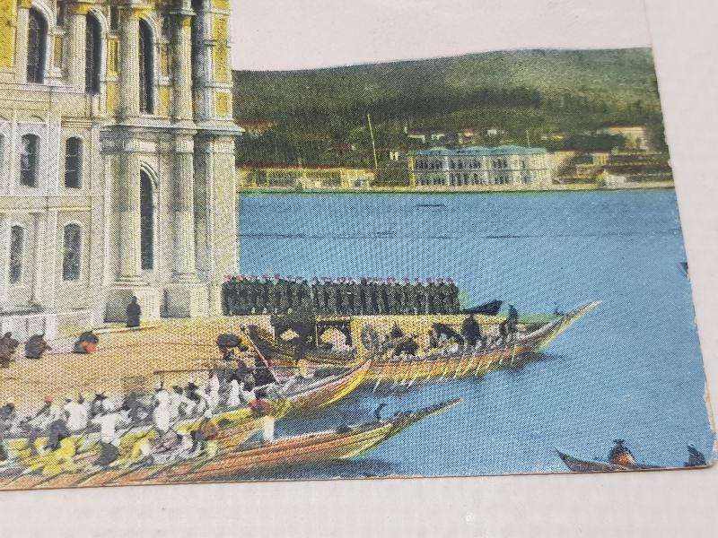 OSMANLI KARTPOSTAL: SULTAN MEHMET REŞAD'IN ORTAKÖY CAMİİNE TEŞRİFİ