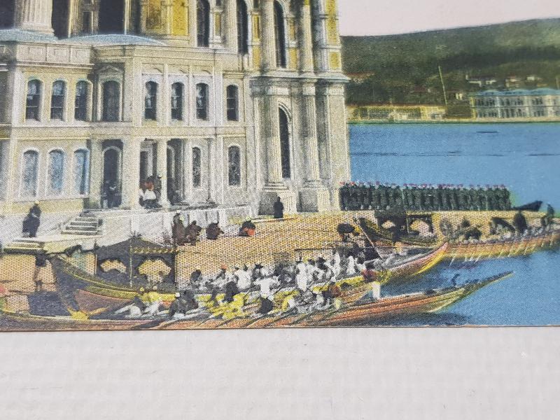 OSMANLI KARTPOSTAL: SULTAN MEHMET REŞAD'IN ORTAKÖY CAMİİNE TEŞRİFİ