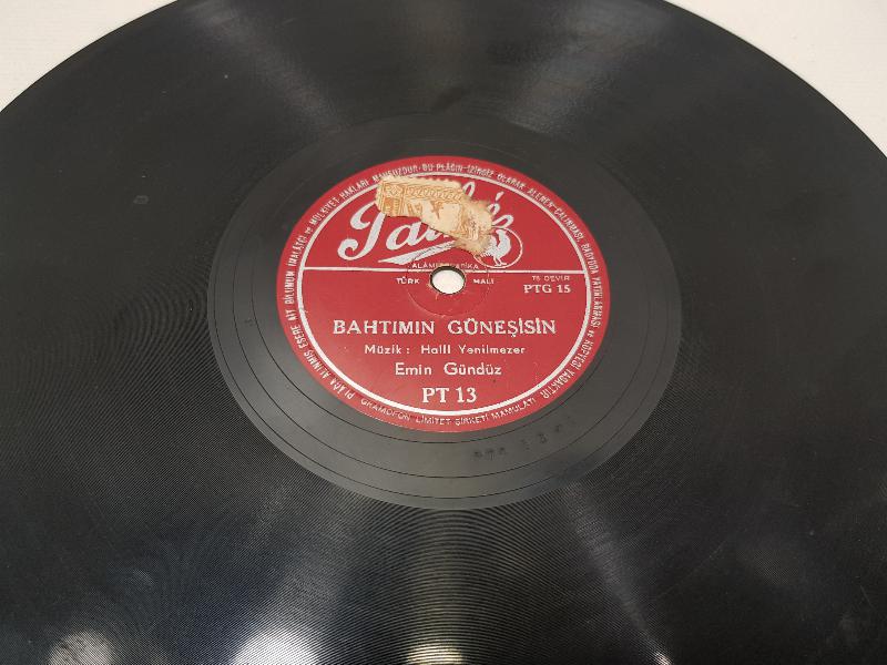 TAŞ PLAK: EMİN GÜNDÜZ - YEMENİ BAĞLAMIŞ KÖYLÜ GÜZELİ & BAHTIMIN GÜNEŞİSİN