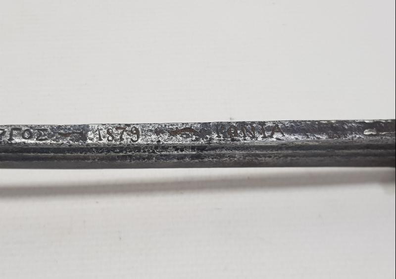 1879 TARİHLİ CORCİOS KONYA YAZILI YATAĞAN KILICINA ÇEVRİLMİŞ GANİMET SÜNGÜSÜ