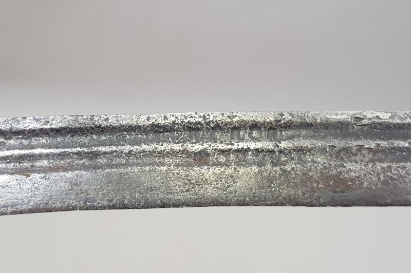 1879 TARİHLİ CORCİOS KONYA YAZILI YATAĞAN KILICINA ÇEVRİLMİŞ GANİMET SÜNGÜSÜ