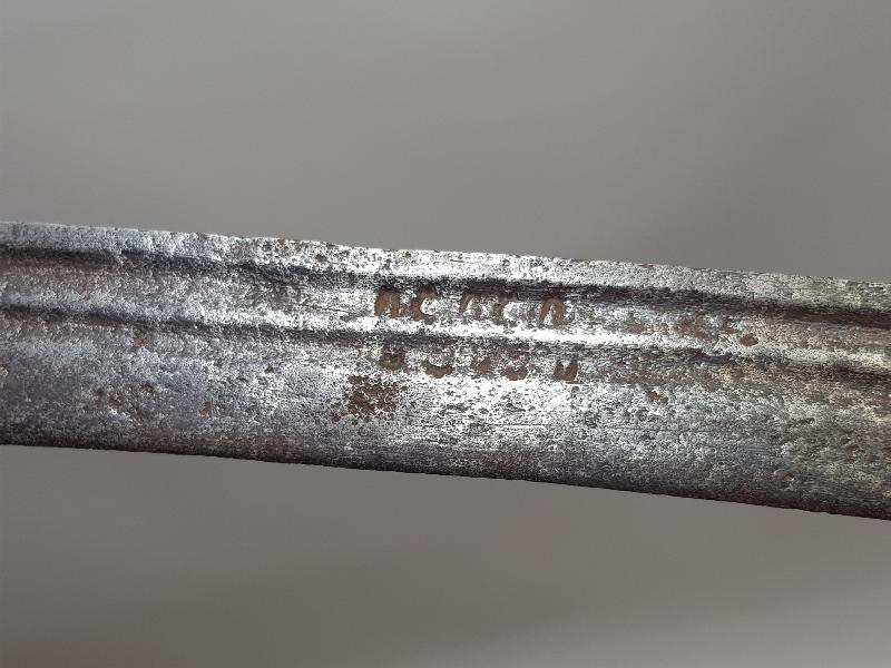 1879 TARİHLİ CORCİOS KONYA YAZILI YATAĞAN KILICINA ÇEVRİLMİŞ GANİMET SÜNGÜSÜ