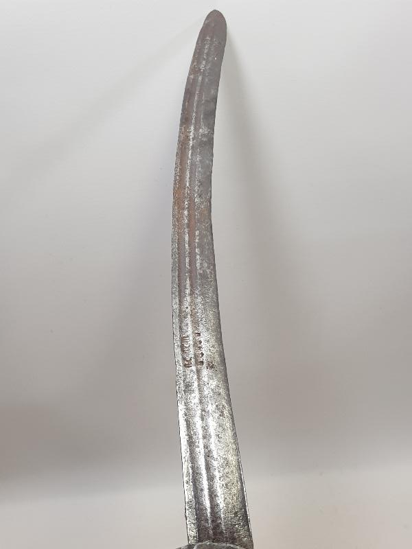 1879 TARİHLİ CORCİOS KONYA YAZILI YATAĞAN KILICINA ÇEVRİLMİŞ GANİMET SÜNGÜSÜ