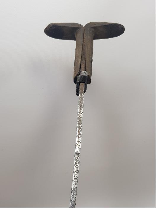 1879 TARİHLİ CORCİOS KONYA YAZILI YATAĞAN KILICINA ÇEVRİLMİŞ GANİMET SÜNGÜSÜ