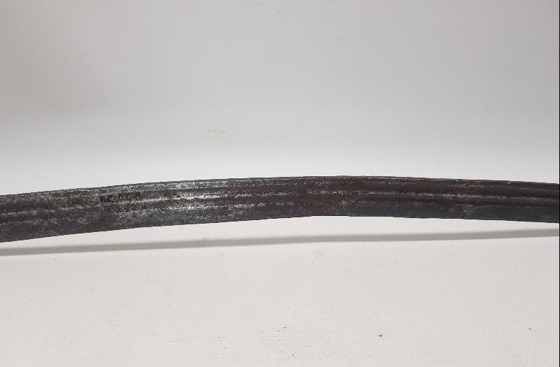 1879 TARİHLİ CORCİOS KONYA YAZILI YATAĞAN KILICINA ÇEVRİLMİŞ GANİMET SÜNGÜSÜ