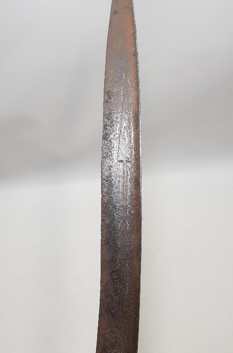 OSMANLI DÖNEMİ GÜMÜŞ ÇAKMA İŞLEMELİ YENİÇERİ YATAĞAN KILICI