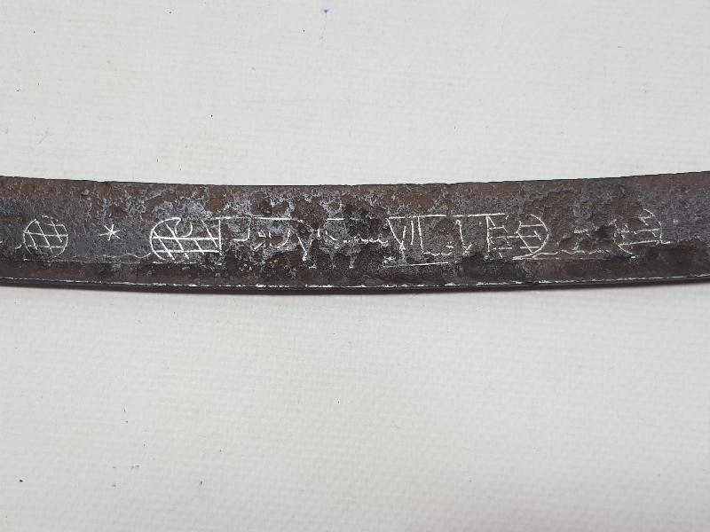 OSMANLI DÖNEMİ GÜMÜŞ ÇAKMA İŞLEMELİ YENİÇERİ YATAĞAN KILICI