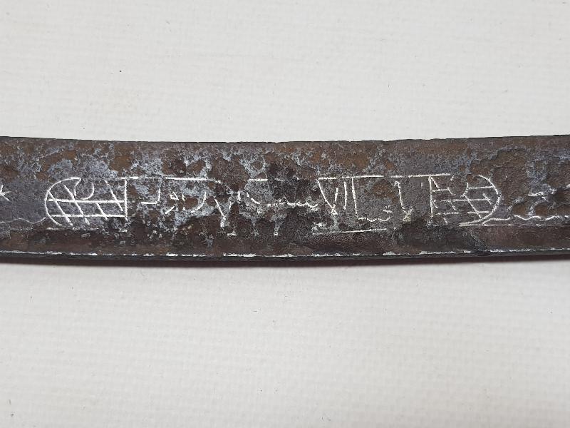 OSMANLI DÖNEMİ GÜMÜŞ ÇAKMA İŞLEMELİ YENİÇERİ YATAĞAN KILICI