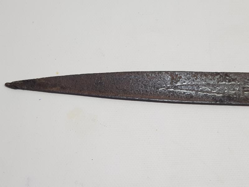 OSMANLI DÖNEMİ GÜMÜŞ ÇAKMA İŞLEMELİ YENİÇERİ YATAĞAN KILICI