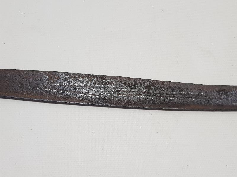 OSMANLI DÖNEMİ GÜMÜŞ ÇAKMA İŞLEMELİ YENİÇERİ YATAĞAN KILICI