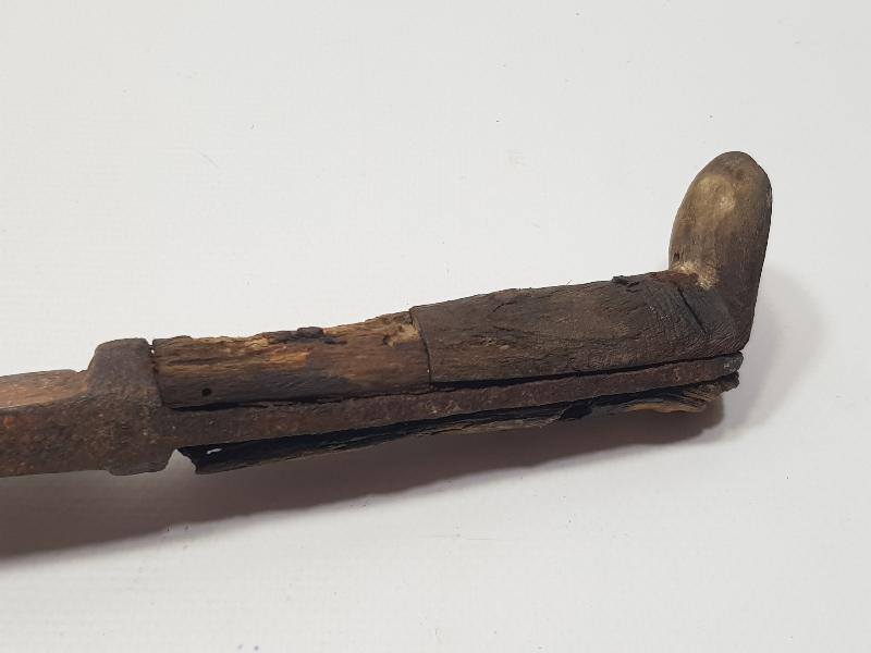 OSMANLI DÖNEMİ GÜMÜŞ ÇAKMA İŞLEMELİ YENİÇERİ YATAĞAN KILICI