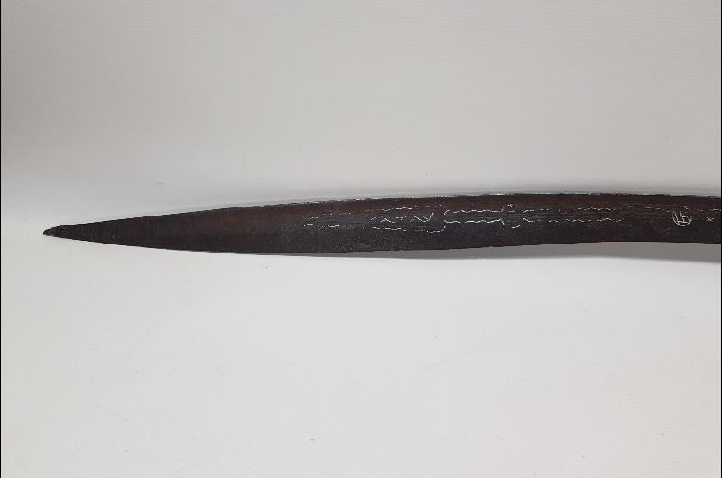 OSMANLI DÖNEMİ GÜMÜŞ ÇAKMA İŞLEMELİ YENİÇERİ YATAĞAN KILICI