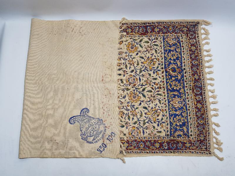 OSMANLI DÖNEMİ İRAN İSFAHAN İŞİ HARİKA MASA ÖRTÜSÜ