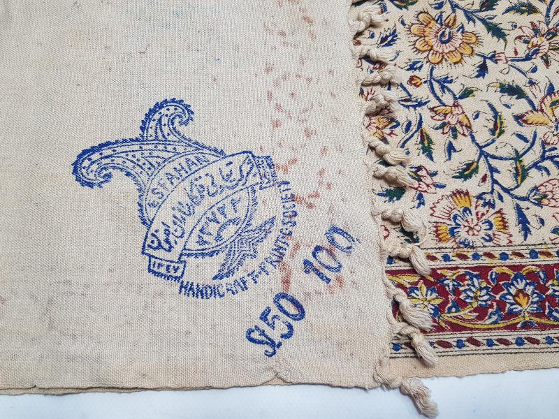 OSMANLI DÖNEMİ İRAN İSFAHAN İŞİ HARİKA MASA ÖRTÜSÜ