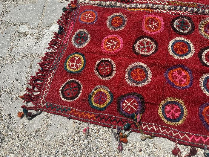 OSMANLI DÖNEMİ AYVALIK - BERGAMA YEDİ MAHALLE İHRAMLIK KİLİM ÇOK NADİR