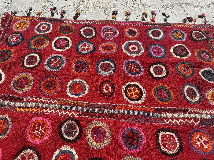 OSMANLI DÖNEMİ AYVALIK - BERGAMA YEDİ MAHALLE İHRAMLIK KİLİM ÇOK NADİR