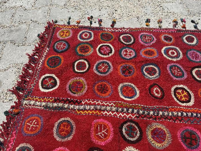 OSMANLI DÖNEMİ AYVALIK - BERGAMA YEDİ MAHALLE İHRAMLIK KİLİM ÇOK NADİR