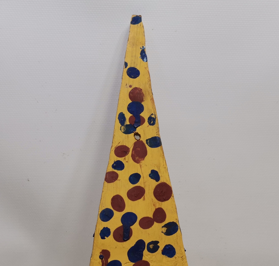 EL YAPIMI ANTİKA AHŞAP LAMBALIK - KAVUKLUK