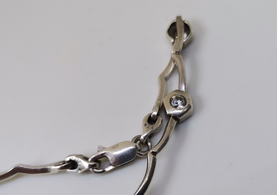 MARGAZİT TAŞLI GÜMÜŞ BİLEKLİK