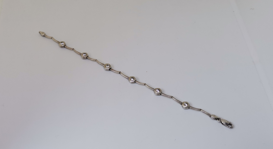 MARGAZİT TAŞLI GÜMÜŞ BİLEKLİK