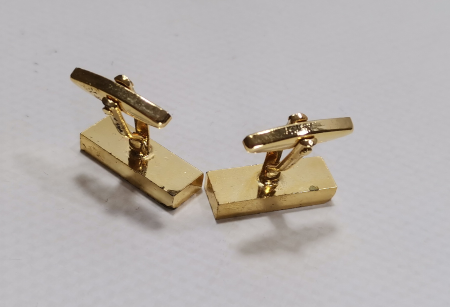 ORJİNAL KUTUSUNDA ALTIN KAPLAMA KALEM VE KOL DÜĞMESİ TAKIMI