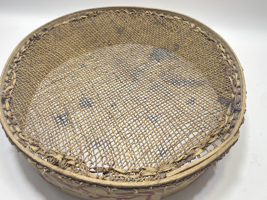 OSMANLI DÖNEMİ ÇOK NADİR TEKKE İŞİ AYETLİ ELEK - BEREKET ELEĞİ