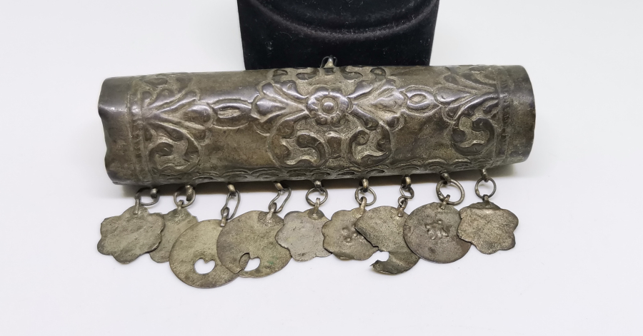 OSMANLI DÖNEMİ KABARTMA İŞÇİLİKLİ GELİN HAMAYILI