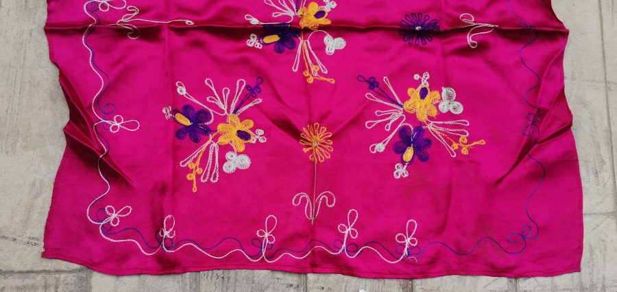 OSMANLI DÖNEMİ ZİNCİR İŞİ İPEK BOHÇA