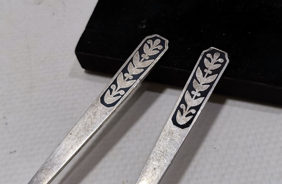 SAVATLI ANTİKA ÇİFT ÇAY KAŞIĞI