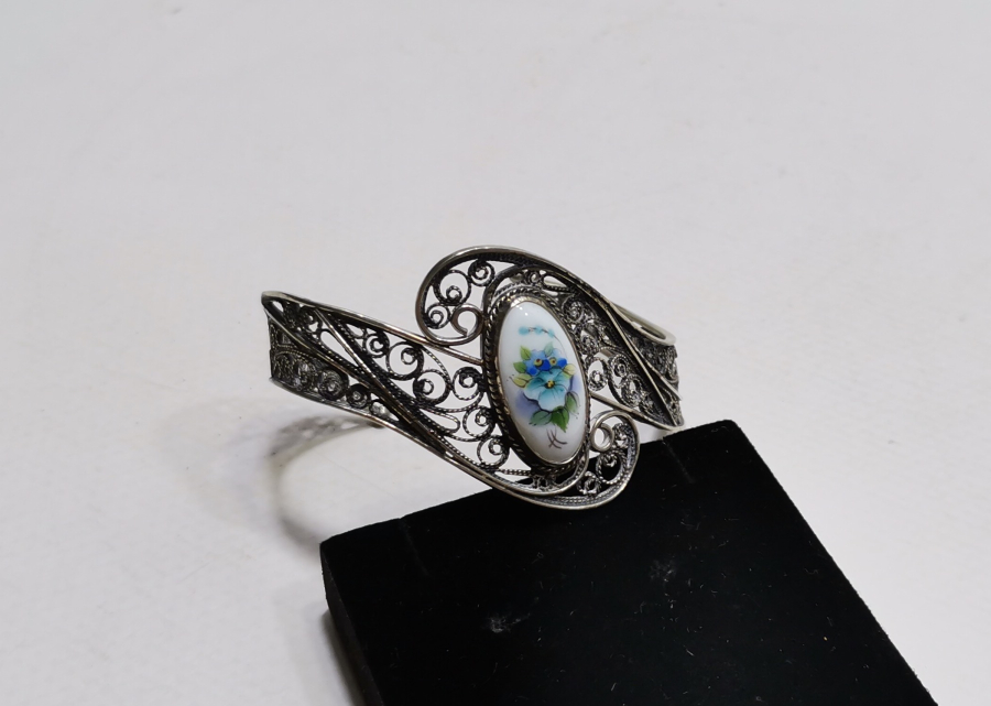 TELKARİ İŞÇİLİKLİ ÖZEL YAPIM ANTİKA BİLEKLİK